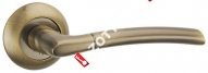 Ручка дверная раздельная PUNTO ARDEA TL ABG-6 (Зеленая бронза)
