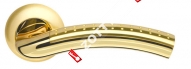 Ручка раздельная Armadillo (Армадилло) Libra LD26-1SG/GP-4 матовое золото/золото