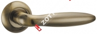 Ручка дверная раздельная PUNTO BASIS TL ABG-6 (Зеленая бронза)