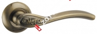 Ручка дверная раздельная PUNTO RUMBA TL ABG-6 (Зеленая бронза)