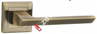 Ручка дверная раздельная PUNTO BLADE QL ABG-6 (Зеленая бронза)