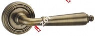 Ручка дверная раздельная PUNTO LIBRETTO ML ABG-6 (Зеленая бронза)