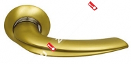 Ручка дверная раздельная ARCHIE-SILLUR 120 S.GOLD/P.GOLD (Золото/матовое золото)