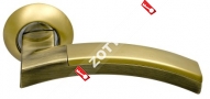Ручка дверная раздельная ARCHIE-SILLUR 132 S.GOLD/BR