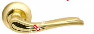Ручка раздельная Armadillo (Армадилло) Octan LD64-1SG/GP-4 мат золото/золото