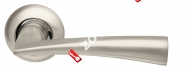Ручка раздельная Armadillo (Армадилло) Columba LD80-1SN/CP-3 матовый никель/хром