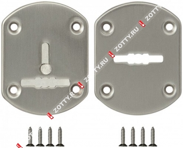 Декоративная накладка FUARO на сув. замок со шторкой (2 шт) ESC021-SN-3 (Матовый никель)