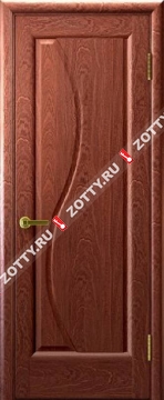 Межкомнатные двери Ульяновские двери ФЛОРА (Глухая Красное Дерево)