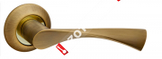 Ручка раздельная Fuaro (Фуаро) CLASSIC AR AB/GP-7 бронза/золото, квадрат 8x140 мм