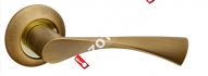Ручка раздельная Fuaro (Фуаро) CLASSIC AR AB/GP-7 бронза/золото, квадрат 8x140 мм