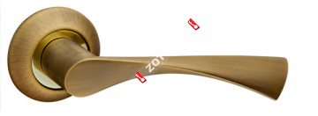 Ручка раздельная Fuaro (Фуаро) CLASSIC AR AB/GP-7 бронза/золото, квадрат 8x140 мм