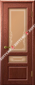 Межкомнатные двери Ульяновские двери Валенсия 2 (Стекло Красное Дере