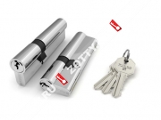 Цилиндровый механизм FUARO 100 CA 95 mm (40+10+45) СP (Хром)