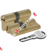 Цилиндровый механизм KALE KILIT 164 SN/90 (30+10+50) mm упк.БЛИСТЕР 5 кл. (Латунь)