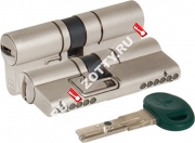 Цилиндровый механизм MOTTURA C31D364601C5 (82 мм/31+10+41) (Матовый никель)