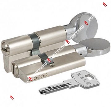 Цилиндровый механизм с вертушкой KALE KILIT 164 BM/90 (40+10+40) mm 5 кл. (Никель)