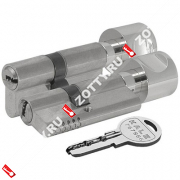 Цилиндровый механизм с вертушкой KALE KILIT 164 OBS SCE/80 (30+10+40) mm 5 кл. (Никель)