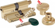 Цилиндровый механизм с вертушкой MOTTURA C31F363601RTC5 (72 мм/31+10+31) (PVD) (верт. 99.506) (Латунь)
