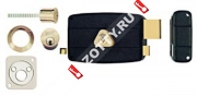 Замок накладной KALE KILIT 157/B (10) 3 кл. (Черный)