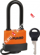 Замок навесной Fuaro PL-3640 LS (40 мм) 3 англ. кл. (удлененная дужка) БЛИСТЕР