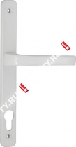 Ручка дверная на планке Fuaro 07 PVC-85/WHITE