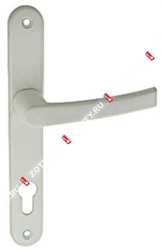 Ручка дверная на планке Fuaro 06 PVC-85/WHITE