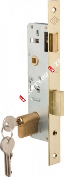 Замок врезной цилиндровый узкопроф. KALE KILIT 3 кл. 153 (30 mm) (Латунь)
