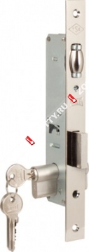 Замок врезной цилиндровый узкопроф. KALE KILIT 3 кл. 155 (20 mm) (Никель)