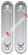 Ручка для раздвижных дверей ARMADILLO SH010/CL SILVER-925 (Серебро)