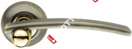 Ручка дверная раздельная Armadillo Mercury LD22-1AB/GP-7 (Бронза/золото)