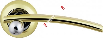 Ручка дверная раздельная Armadillo Mercury LD22-1GP/CP-2