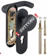 Ручка дверная Fuaro DH-043P-KNOB NE, НЕЙЛОН, квадрат 9x90 мм (Черный)