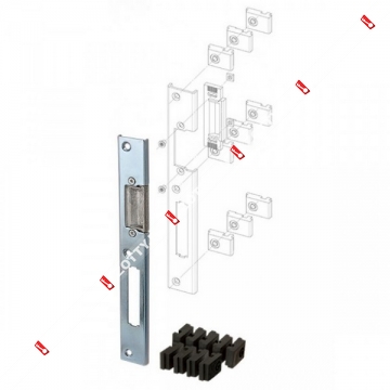 Регулируемая ответная планка для профильных дверей FUARO SP-002-L (230x30 мм) (KBE)