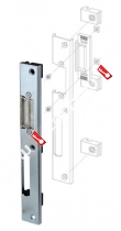 Регулируемая ответная планка для профильных дверей FUARO SP-002-R (230x30 мм) (KBE)