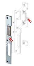 Регулируемая ответная планка для профильных дверей FUARO SP-003-L (230x30 мм) (двустворчатых) (KBE)