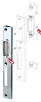 Регулируемая ответная планка для профильных дверей FUARO SP-003-R (230x30 мм) (двустворчатых) (KBE)