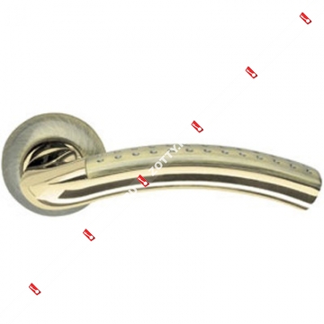 Ручка дверная раздельная Armadillo Libra LD26-1AB/GP-7 (Бронза/золото)
