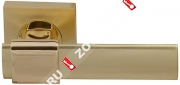 Ручка дверная раздельная Fuaro TWIST KM SG/GP-4 (Матовый латунь/латунь)