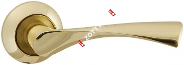 Ручка дверная раздельная Fuaro CLASSIC AR GP/SG-5 квадрат 8x130 мм