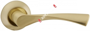 Ручка дверная раздельная Fuaro CLASSIC AR SG/GP-4 квадрат 8x130 мм