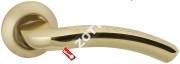 Ручка дверная раздельная Fuaro LOUNGE AR SG/GP-4 квадрат 8x130 мм