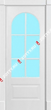 Дверь окрашенная мод. Прованс 1007 стекло (решетка) 