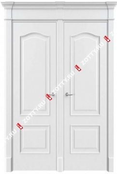 Дверь двустворчатая 13 (с багетом)