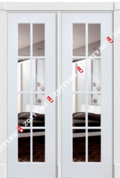 Дверь двустворчатая Порта ДО (8 стекол) 