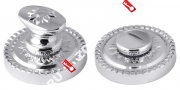 Ручка поворотная WC-BOLT BK6/CL-CP-8 (Хром)